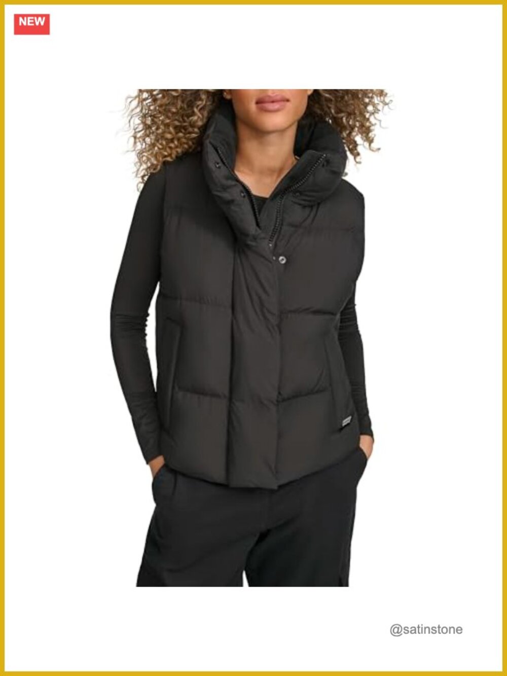 Levi's Cloud Puff Quilted Puffer Vest Sleeveless Zip Snap